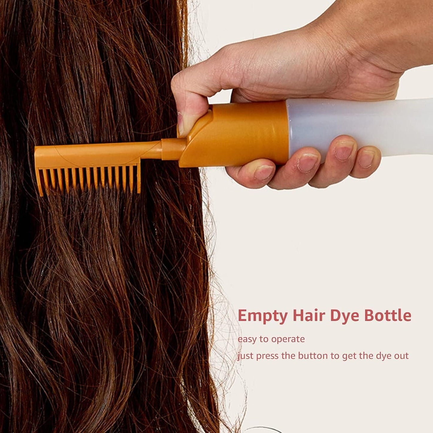 Life Good - 110ml Empty Hair Nova Dye Bottle Applicator with Comb - For Efficient Hair Dye Application