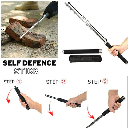 Life Good - Military Grade Self Defense Rod | Strong Alpha Extendable Telescopic Retractable Rod