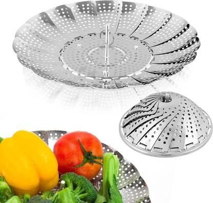 Life Good - Stainless Steel Vegetable Steamer & Basket With Safety Tool