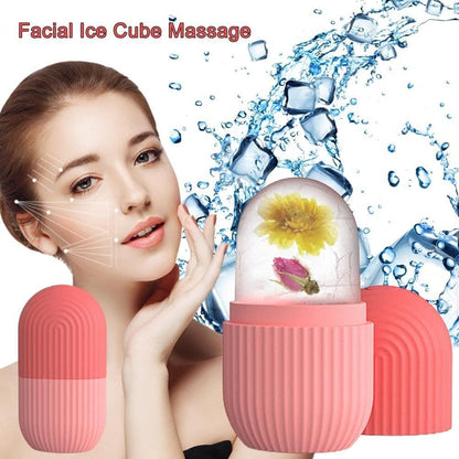 Ice Roller For Face Neck and Body For Puffy Eyes Easy to Use and Carry Unbreakable and Reusable Glowing and Clear Skin(Multicolor)